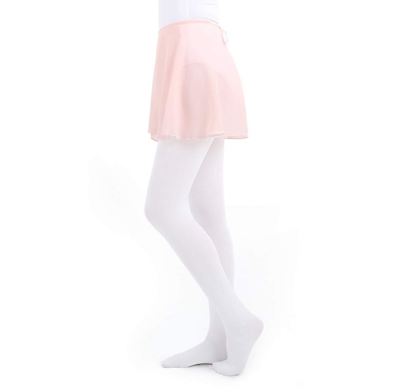 NEWCHAO Ballet Chiffon Wrap Skirts Dance Skirts for Women Girls Black Pink - Image 3